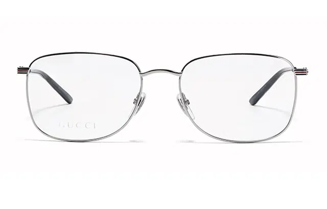 Gucci Square Full Frame Silver Optical Glasses