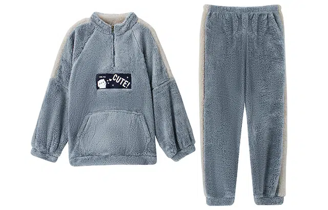 小情歌 珊瑚绒可爱家居服睡衣 男款