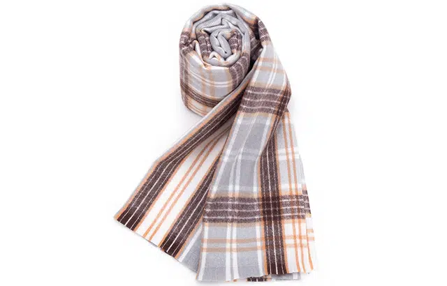 【赠礼盒包装】肯默 仿羊绒围巾 格子围脖  情侣披肩 男女通用 多色可选