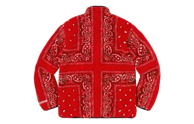 Supreme FW19 Week 3 Reversible Bandana Fleece Jacket