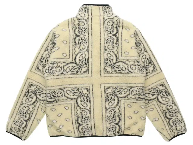 Supreme FW19 Week 3 Reversible Bandana Fleece Jacket