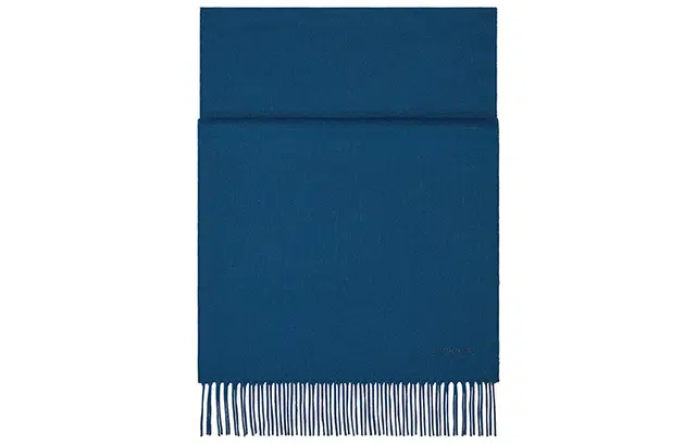 Hermes Logo Tassel Cashmere Scarf