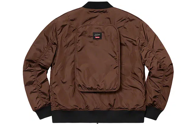 Supreme SS19 x Jean Paul Gaultier Reversible Backpack MA-1 Brown