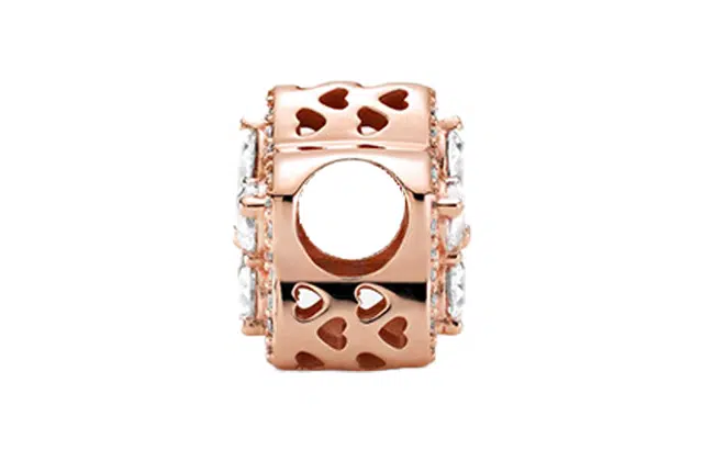 Pandora Snowflake Charm Rose Gold
