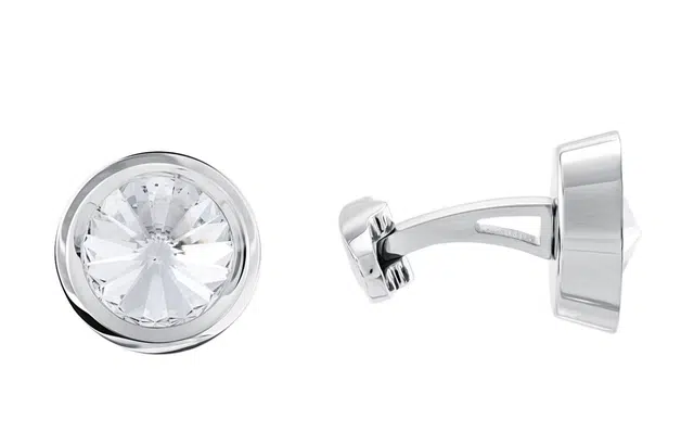 Swarovski Round Cufflinks