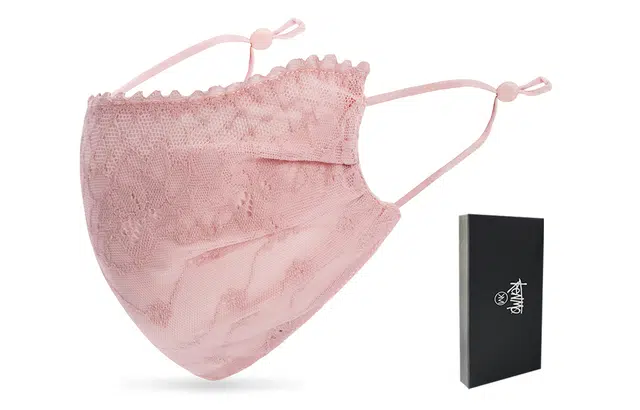 肯默 夏季冰丝清凉蕾丝透气易呼吸可水洗 口罩 男女同款情侣款