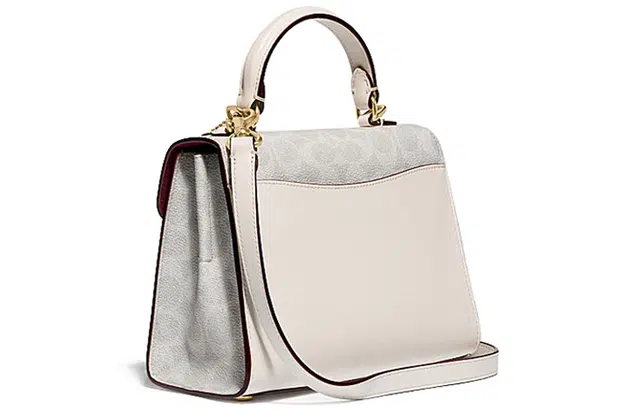 COACH Tabby 20 Small White Floral Embroidery