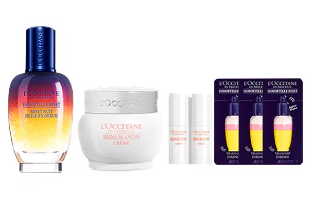 欧舒丹 蜡菊焕活双效精华套装 补水保湿