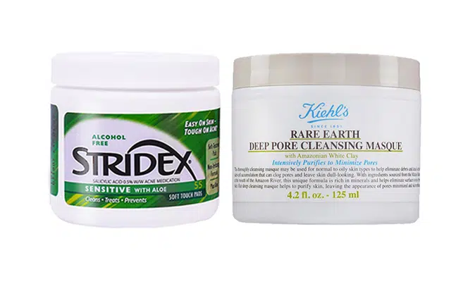 科颜氏 亚马逊白泥护肤套装 清爽修护清洁 水杨酸棉片泥膜两件套