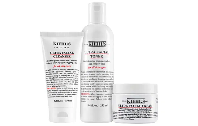 科颜氏 洁面水乳护肤三件套组 补水保湿