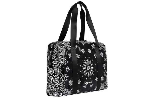 Supreme Week 8 Bandana Tarp Small Duffle Bag Tote