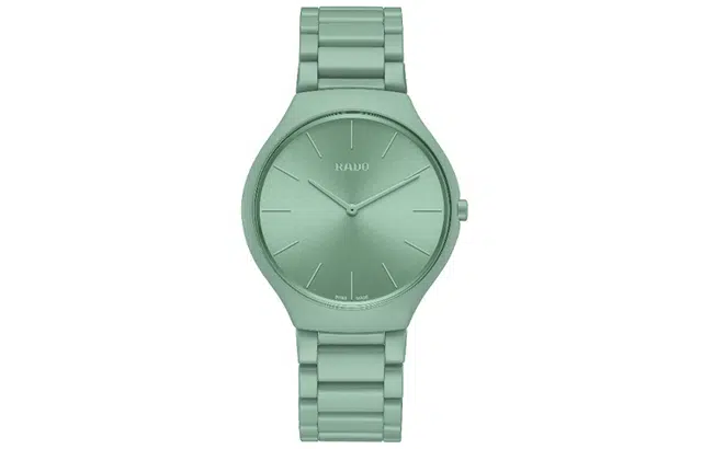 RADO True Thin Series R27096662 Green Ceramic
