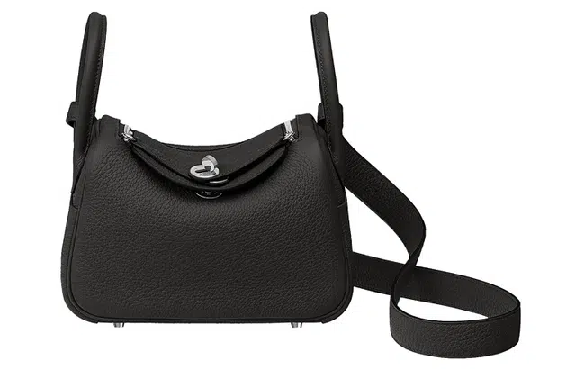 HERMES Lindy 19 Taurillon Clemence Noir