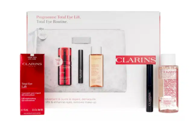 娇韵诗 密集提拉眼霜+睫毛膏+卸妆水套装 清洁不晕染