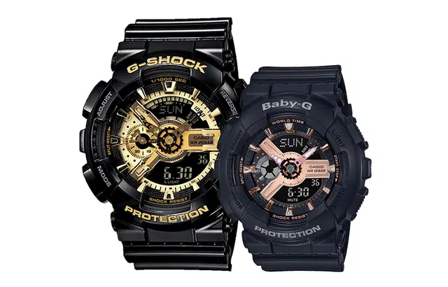 CASIO G-SHOCK BABY-G GA-110GB-1APR+BA-110RG-1APR