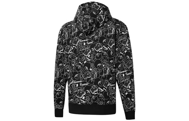 Puma CLUB AOP FZ Hoodie Logo