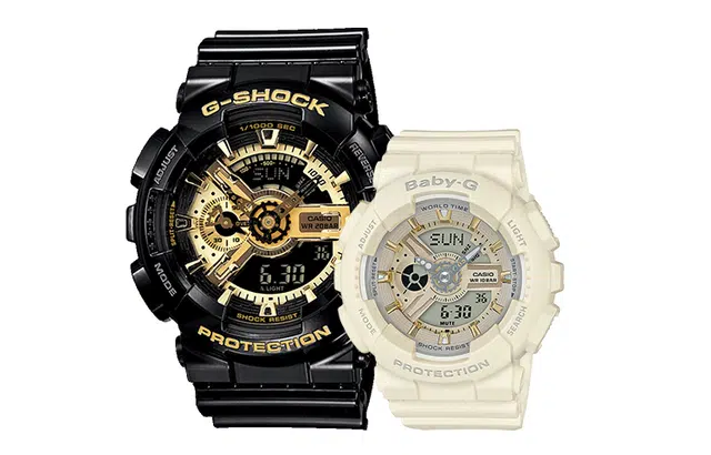 CASIO G-SHOCK BABY-G GA-110GB-1APR+BA-110GA-7A2PR