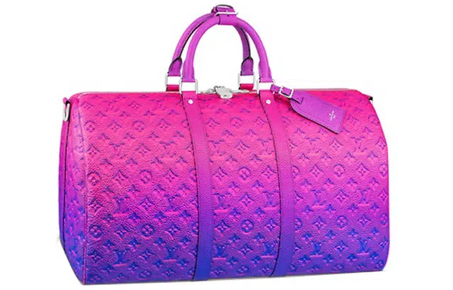 LOUIS VUITTON keepallVirgil Glitter Bandouliere 50