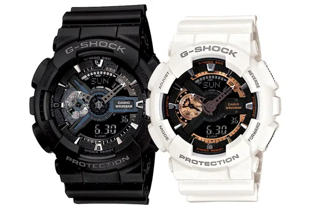 CASIO G-SHOCK GA-110-1BDR+GA-110RG-7A