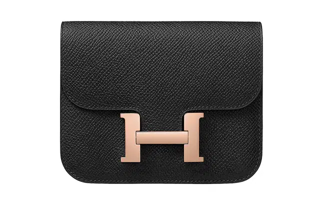 HERMES Constance Slim Epsom Noir