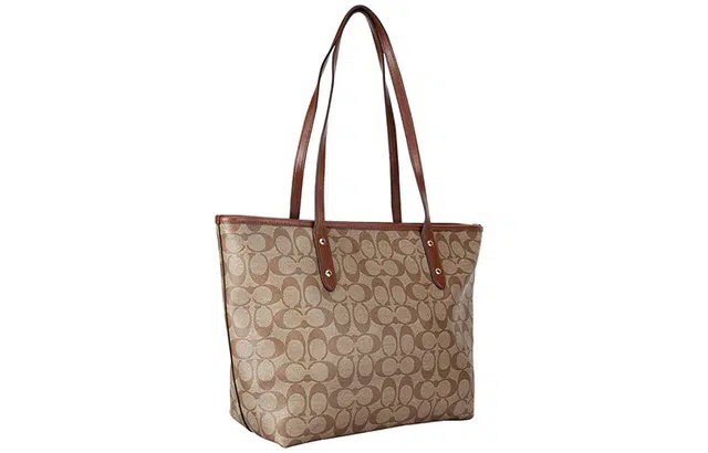 Glamorous large tote weekender bag in black weave