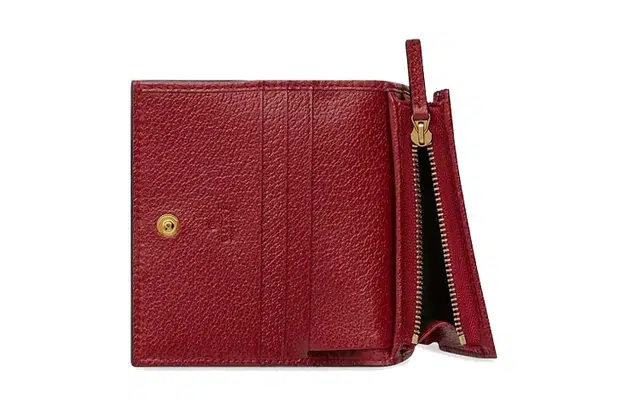 Gucci Floral Logo Stripe Wallet