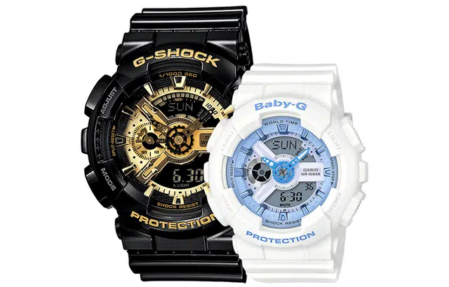 CASIO G-SHOCK & BABY-G BA-110BE-7APR+GA-110GB-1APR