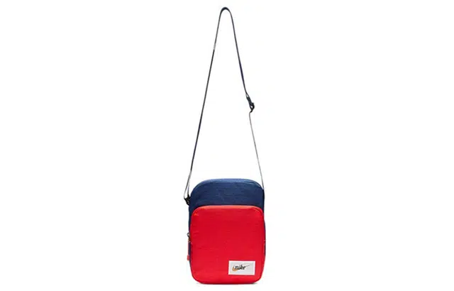 Nike Heritage Smit-Label Shoulder Bag Deep Blue Red