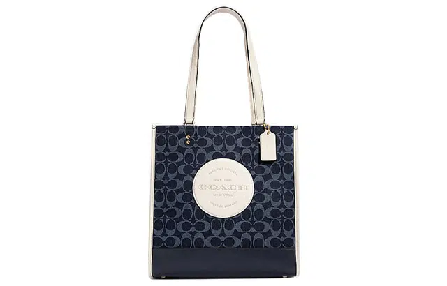 COACH Dempsey 30 ChambrayLogo Tote
