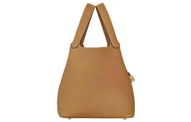 HERMES Picotin Lock 22Taurillon Clemence 4B Biscuit
