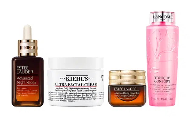 兰蔻 兰蔻粉水&雅诗兰黛小棕瓶&科颜氏面霜&雅诗兰黛眼霜 保湿舒缓