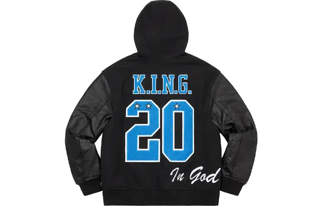 Supreme FW20 Week 9 King Hooded Varsity Jacket