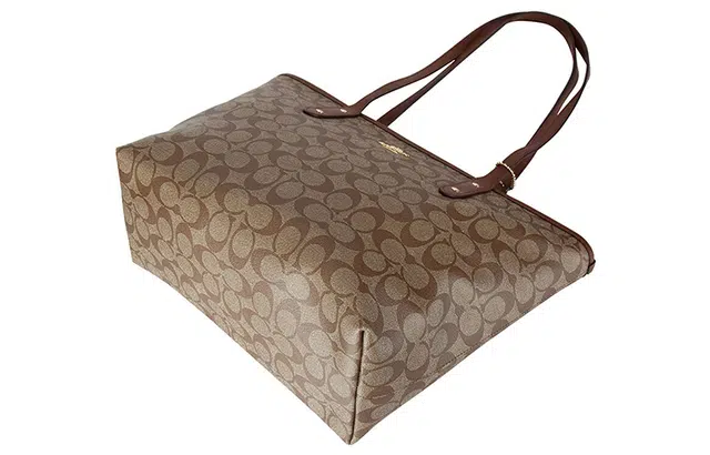 Glamorous large tote weekender bag in black weave