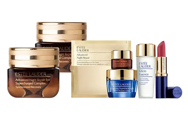 雅诗兰黛 小棕瓶精华眼霜护肤套装 淡纹