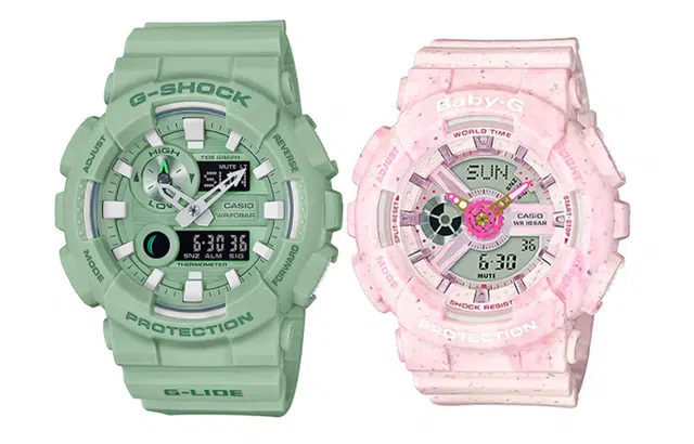 CASIO G-SHOCK BABY-G GAX-100CSB-3A+BA-110PI-4AD
