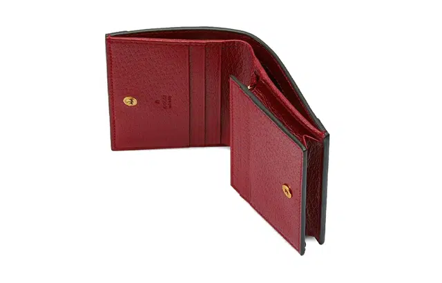 Gucci Floral Logo Stripe Wallet