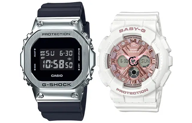 CASIO G-SHOCK BABY-G GM-5600-1+BA-130-7A1ER