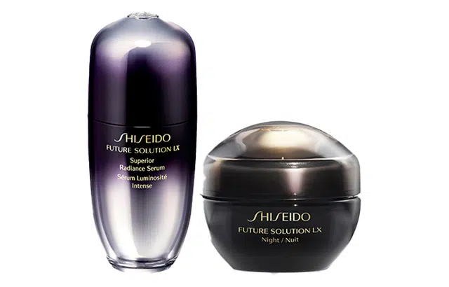 资生堂 时光琉璃集效焕透精华液+御藏奢养夜霜 滋润