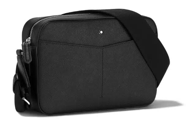 Montblanc Leather Sling Bag Black