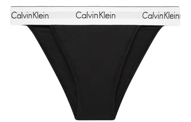 Calvin Klein Logo Print Briefs Black