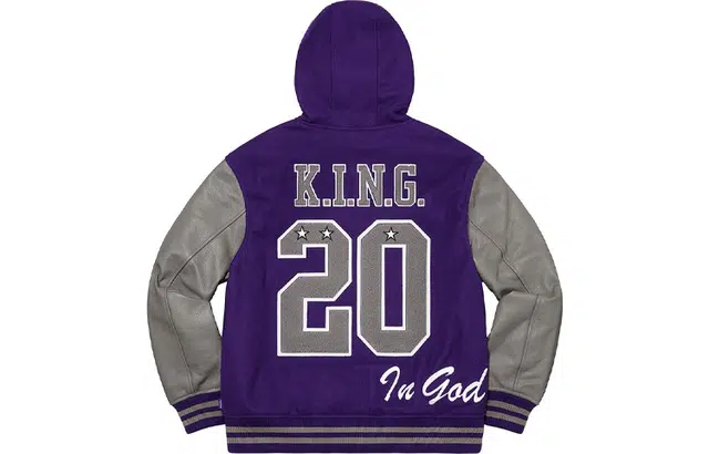 Supreme FW20 Week 9 King Hooded Varsity Jacket