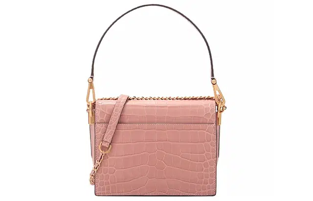 Tory Burch Robinson Croc Embossed Small