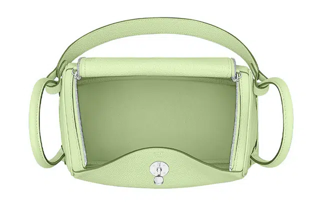 HERMES Lindy 26 Evercolor 3I Vert Criquet