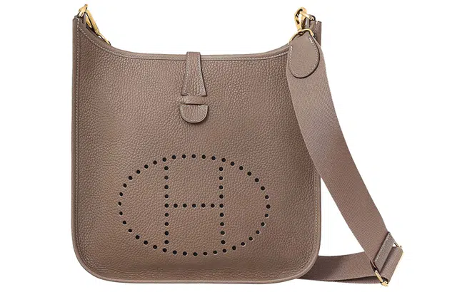 HERMES Evelyne III 29 bag Clemence 18 Etoupe
