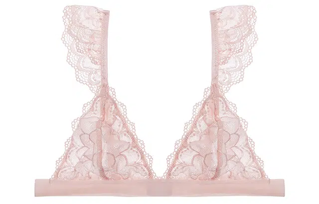 弗利少女 浪漫巴黎系列 超薄蕾丝飞袖小胸内衣美背无钢圈文胸 女款