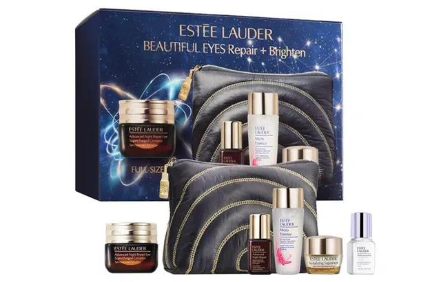 雅诗兰黛 小棕瓶熬夜眼霜修护滋养套装 补水保湿