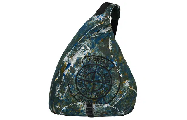 Supreme x Stone Island Crossbody Bag Coral