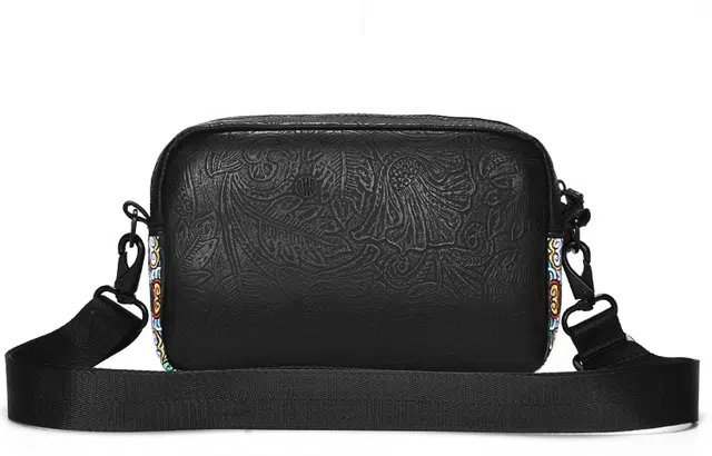 Chusan PVC Crossbody Bag Black