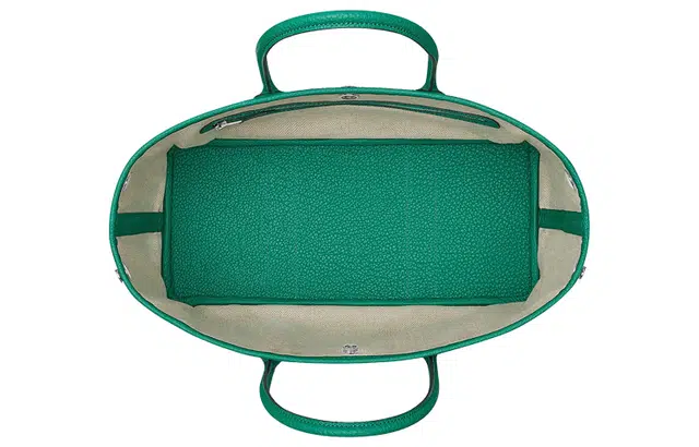 HERMES Garden Party 30 Veau Negonda U1 Vert Verone
