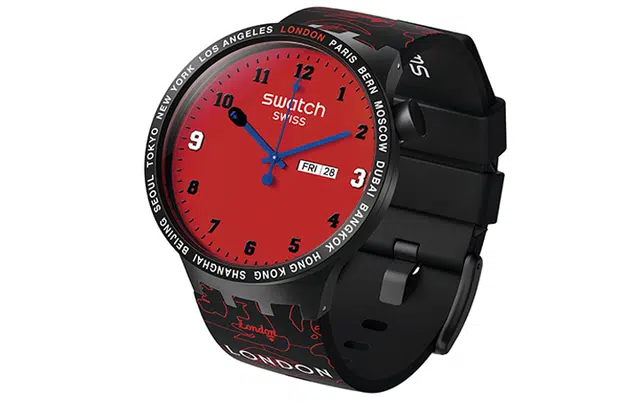 BAPE xSWATCH BIG BOLD LONDON 50 47mm Bape-Swatch-006